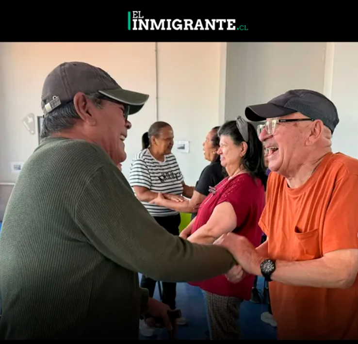 Adultos mayores migrantes reciben apoyo psicoemocional en Santiago